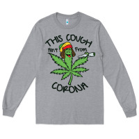 Heather Grey Funny Weed Leaf Long Sleeve Tee - linhVisuals