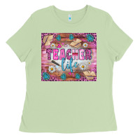 Matcha teacher life tumbler Ladies Tee - BundleAndBundleShop