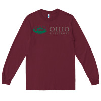Burgundy The ohio university Long Sleeve Tee - linhVisuals
