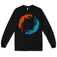 Black spirit of the north Long Sleeve Tee - linhVisuals