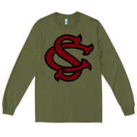 Army Green usc baseball Long Sleeve Tee - linhVisuals