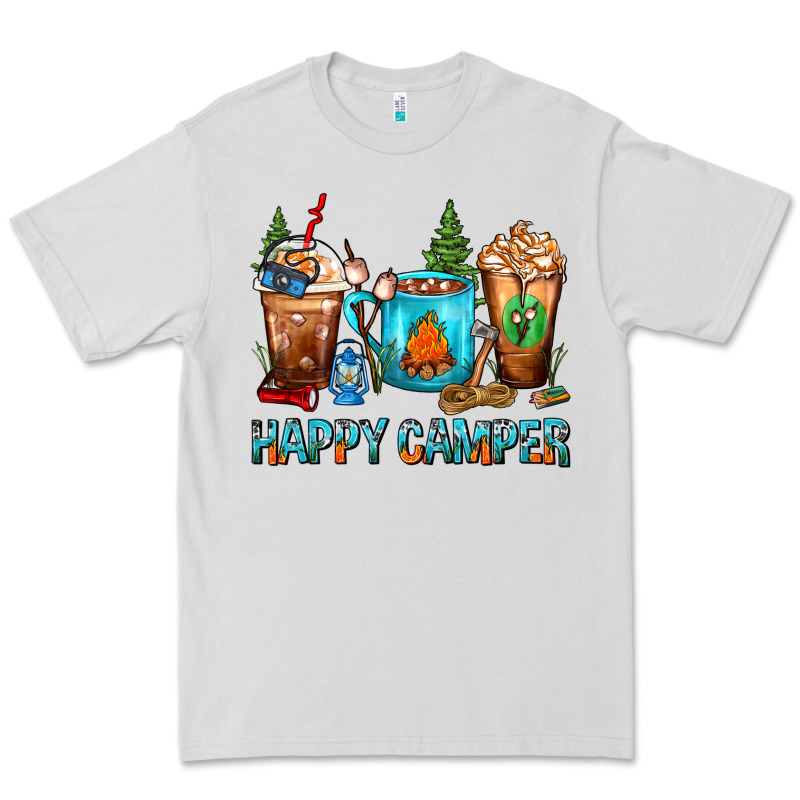 Happy Camper Coffee Cups Premium Tee by FaDigitalArtStudio | Teevron