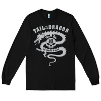 Black tail of the dragon Long Sleeve Tee - linhVisuals