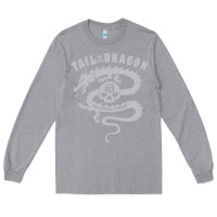 Heather Grey tail of the dragon Long Sleeve Tee - linhVisuals