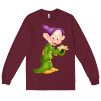 Burgundy dopey Long Sleeve Tee - linhVisuals