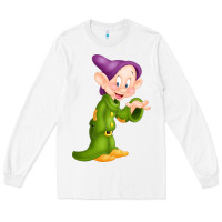 White dopey Long Sleeve Tee - linhVisuals