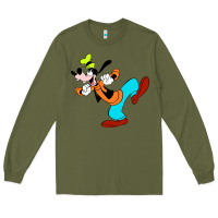 Army Green goofy Long Sleeve Tee - linhVisuals