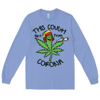 Colony Blue Funny Weed Leaf Long Sleeve Tee - linhVisuals
