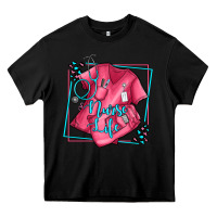 Black nurse life olivia Heavy Core Tee - OliviaCreatesArt