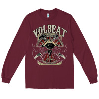 Burgundy volbeat est.2001 Long Sleeve Tee - linhVisuals