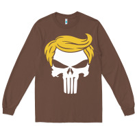 Chestnut trump skull Long Sleeve Tee - linhVisuals