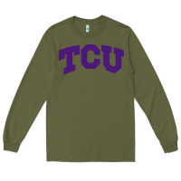 Army Green Texas Christian University Long Sleeve Tee - linhVisuals