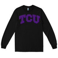 Black Texas Christian University Long Sleeve Tee - linhVisuals