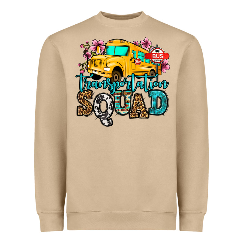 Transportation Squad School Bus Heavyweight Sweatshirt by Jasminsmagicworld | Teevron
