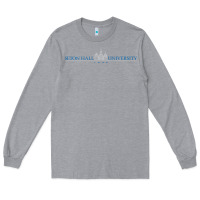 Heather Grey Seton Hall University Long Sleeve Tee - linhVisuals