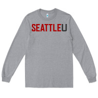 Heather Grey Seattle University Long Sleeve Tee - linhVisuals