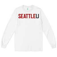 White Seattle University Long Sleeve Tee - linhVisuals
