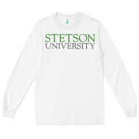 White Stetson University Long Sleeve Tee - linhVisuals