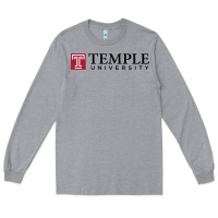 Heather Grey Temple University Long Sleeve Tee - linhVisuals