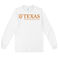 White The University of Texas Austin Long Sleeve Tee - linhVisuals