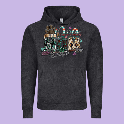 Best Dog Mom Ever Vintage Hoodie Designed By Sublimationcraftshop