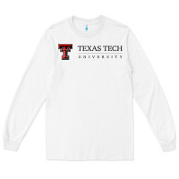 White Texas Tech University Long Sleeve Tee - linhVisuals