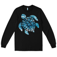 Black ocean sea turtle Long Sleeve Tee - linhVisuals