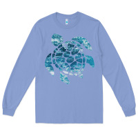 Colony Blue ocean sea turtle Long Sleeve Tee - linhVisuals
