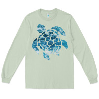 Matcha ocean sea turtle Long Sleeve Tee - linhVisuals