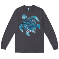 Smoke ocean sea turtle Long Sleeve Tee - linhVisuals