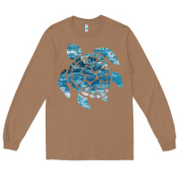 Toasted Coconut ocean sea turtle Long Sleeve Tee - linhVisuals