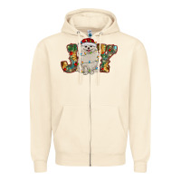 Sandshell pomeranian christmas joy Zipper Hoodie - RanaPortraitStore