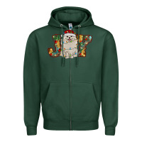 Sports Green pomeranian christmas joy Zipper Hoodie - RanaPortraitStore
