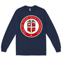 Navy Texas Tech University Long Sleeve Tee - linhVisuals