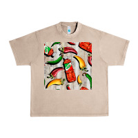 French Oak mexican chili and pepper seamless pattern Urban Heavy Tee - BundleAndBundleShop