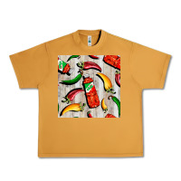 Peanut Butter mexican chili and pepper seamless pattern Urban Heavy Tee - BundleAndBundleShop