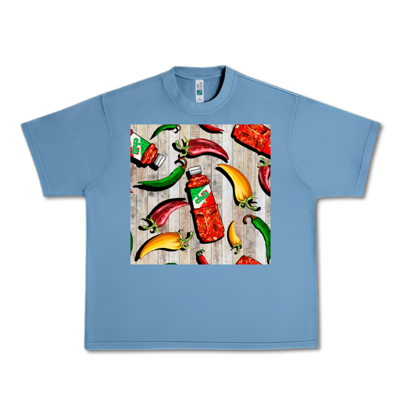 Mexican Chili And Pepper Seamless Pattern Urban Heavy Tee by BundleAndBundleShop | Teevron