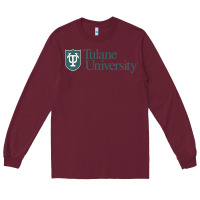 Burgundy Tulane University Long Sleeve Tee - linhVisuals