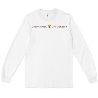 White Valparaiso University Long Sleeve Tee - linhVisuals