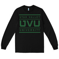 Black Utah Valley University Long Sleeve Tee - linhVisuals