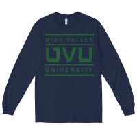 Navy Utah Valley University Long Sleeve Tee - linhVisuals