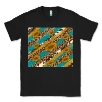 Black leopard cowhide  leather sunflowers Classic Tee - Artiststas