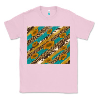 Bubblegum Pink leopard cowhide  leather sunflowers Classic Tee - Artiststas