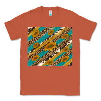 Copper leopard cowhide  leather sunflowers Classic Tee - Artiststas