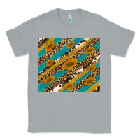 Heather Grey leopard cowhide  leather sunflowers Classic Tee - Artiststas