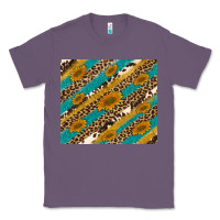 Lavender leopard cowhide  leather sunflowers Classic Tee - Artiststas