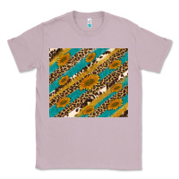 Lilac leopard cowhide  leather sunflowers Classic Tee - Artiststas