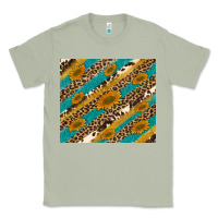 Matcha leopard cowhide  leather sunflowers Classic Tee - Artiststas