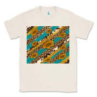 Natural leopard cowhide  leather sunflowers Classic Tee - Artiststas