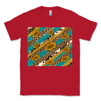 Red leopard cowhide  leather sunflowers Classic Tee - Artiststas